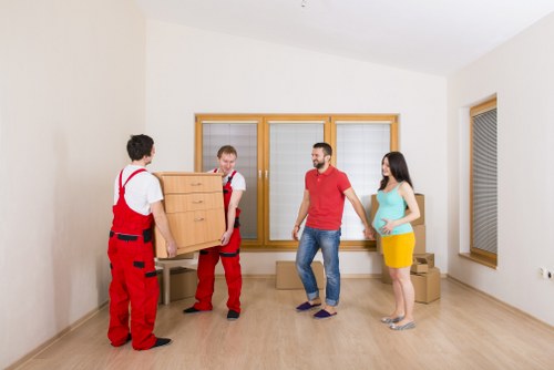 Careful packing of fragile items for removals in Belsize Park