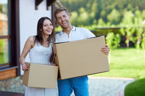 Moving day planning with a removal van in Belsize Park
