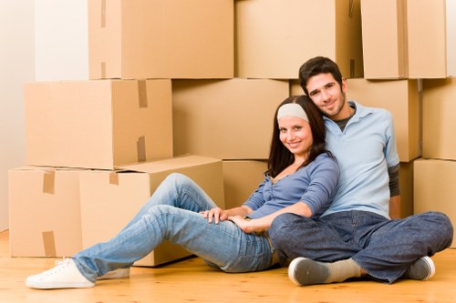 Office packing and labeling for commercial moves in Belsizepark
