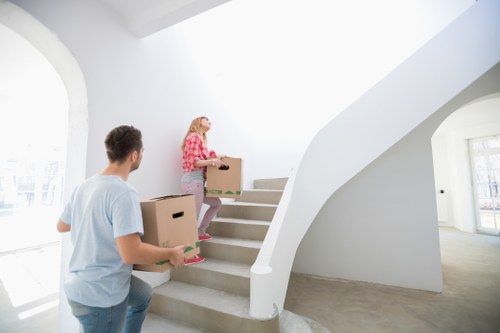 Team carrying out a pre-move risk assessment at a home