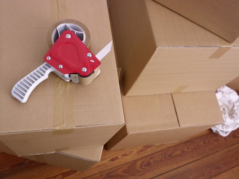 Secure and safety-focused removals service with wrapped items