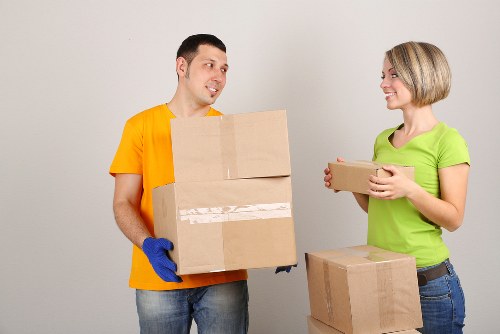 Low-carbon moving van used for an eco-friendly removals service in Belsizepark