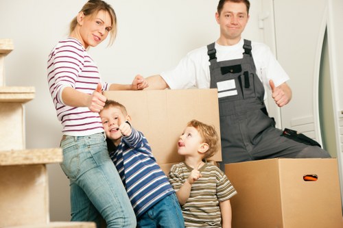 Residential furniture removals in Belsizepark with packing and loading